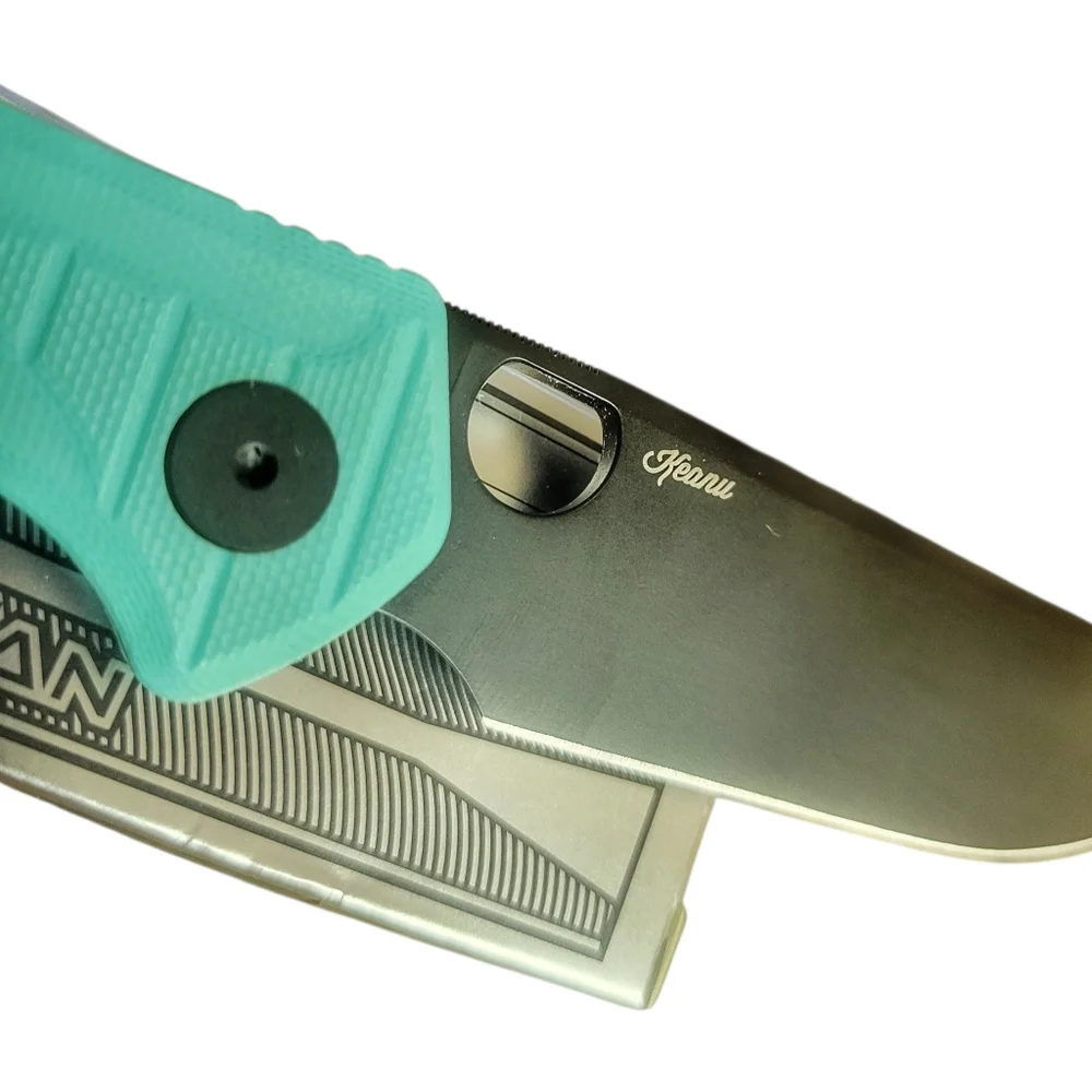 BESTECHMAN // Angry Owl // D2, G10 Scales // Button Liner Lock Knife